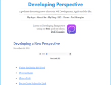 Tablet Screenshot of developingperspective.com